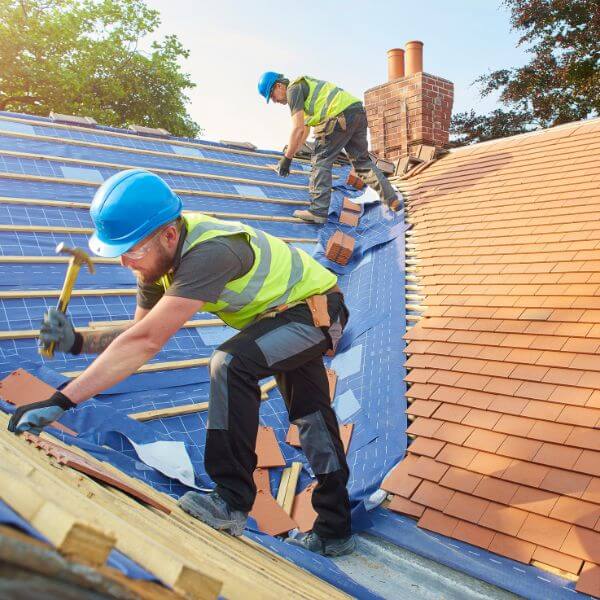 Roof replacement in Doncaster as the Roofing Guys Melbourne team installs a new tiled roof on a residential property. Roof replacement in Doncaster as the Roofing Guys Melbourne team installs a new tiled roof on a residential property.